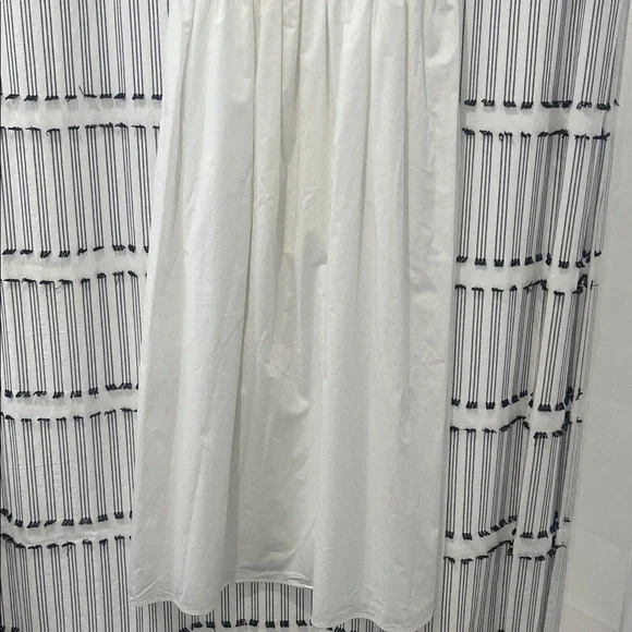 Theory cotton poplin smocked midi dress - new with tags sz m - Picture 4 of 8